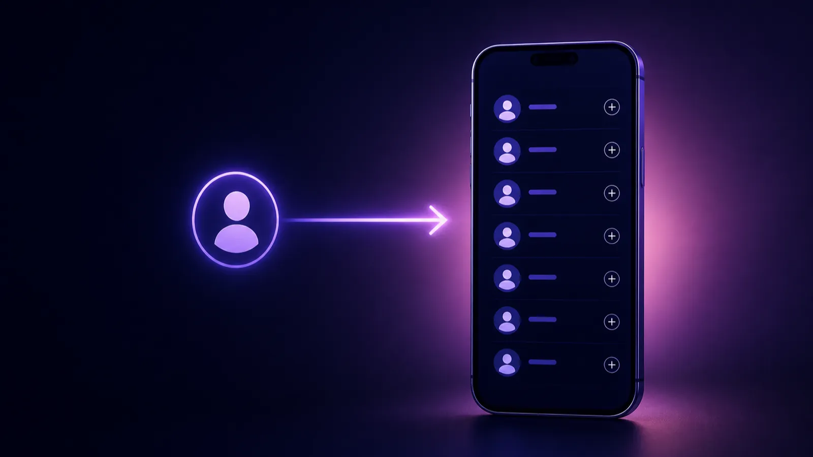 Import a contact into the PiPcall app